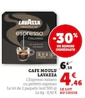 Cafe Moulu - Lavazza en promo chez Super U Saint-Denis à 4,46 €