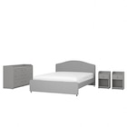 Aktuelles Schlafzimmermöbel 4er-Set Vissle grau 160x200 cm Angebot bei IKEA in Stuttgart ab 527,98 €