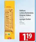 Aktuelles Bahlsen Leibniz Butterkeks Original, Kakao oder weniger Zucker Angebot bei famila Nordost in Kiel ab 1,19 €