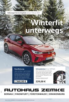 Volkswagen Prospekt Auf ins Wintervergnügen mit  Seite in Eberswalde und Umgebung