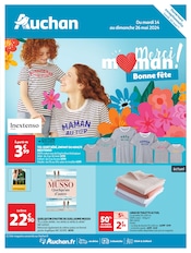 Prospectus Auchan Hypermarché à Mantes-la-Jolie, "merci maman ! Bonne fête", 28 pages de promos valables du 14/05/2024 au 26/05/2024