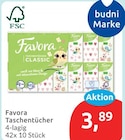 Taschentücher von Favora für 3,89 € bei budni im Angebot Taschentücher von Favora im aktuellen budni Prospekt