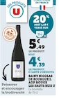 Saint nicolas de bourgueil aop rouge les hauts buis - U en promo chez Super U Saint nicolas de bourgueil aop rouge les hauts buis - U dans le catalogue Super U