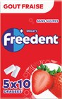 Chewing-gum 5x10 dragées goût fraise - FREEDENT dans le catalogue Intermarché Hyper