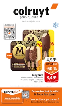 Promotion Produits Surgelés dans le prospectus Colruyt, valable du 02/07/2025 au 13/07/2025 Promo Produits Surgelés dans le catalogue Colruyt du moment à la page 1