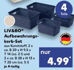 Aufbewahrungskorb-Set im Kaufland Prospekt Aufbewahrungskorb-Set von LIV&BO im aktuellen Kaufland Prospekt für 4,99 €