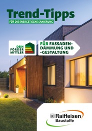 Raiffeisen Baustoffe Prospekt für Ettersburg: "Trend-Tipps FÜR DIE ENERGETISCHE SANIERUNG", 9 Seiten, 13.05.2024 - 23.05.2024