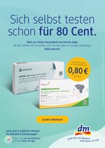 dm-drogerie markt Prospekt für Hamburg mit 1 Seite dm-drogerie markt Prospekt für Hamburg: "Sich selbst testen schon für 80 Cent.*", 1 Seite, 11.06.2021 - 16.06.2021