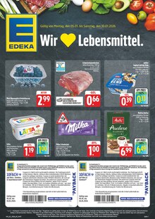 Schweinefleisch im aktuellen EDEKA Prospekt (Jena) Schweinefleisch im EDEKA Prospekt "Wir lieben Lebensmittel!" mit 8 Seiten (Jena)