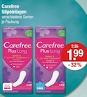 Slipeinlagen von Carefree im aktuellen V-Markt Prospekt für 1,99 €