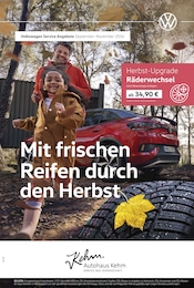 Volkswagen Prospekt: "Mit frischen Reifen durch den Herbst", 1 Seite, 01.09.2024 - 30.11.2024