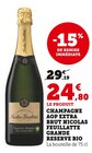 Champagne AOP Extra Brut Grande Reserve Bio - Nicolas Feuillatte en promo chez Hyper U Liévin à 24,80 €