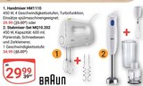 Handmixer HM1110 oder Stabmixer-Set MQ10.202 von Braun im aktuellen GLOBUS Prospekt