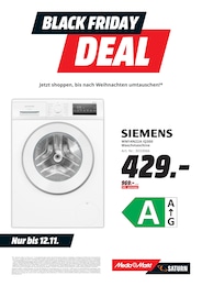 Waschmaschine im MediaMarkt Saturn Prospekt HEIMGESUCHT VON UNHEIMLICHEN DEALS auf S. 8