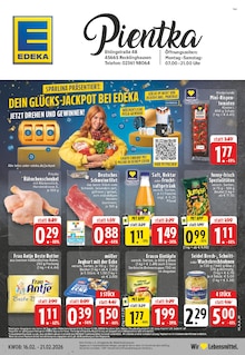 EDEKA Prospekt der Woche "Aktuelle Angebote" Seite 1, 16.02.2026 bis 21.02.2026 für Recklinghausen Aktueller EDEKA Prospekt "Aktuelle Angebote" Seite 1 von 26 Seiten für Recklinghausen