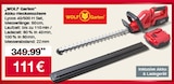 Akku-Heckenschere Lycos 40/500 H Set Angebote von WOLF Garten bei Woolworth Bremen für 111,00 €