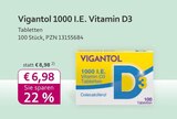 1000 I.E. Vitamin D3 Tabletten Angebote von Vigantol bei mea - meine apotheke Duisburg für 6,98 €