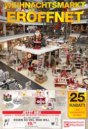 Möbelzentrum Pforzheim Prospekt: "Weihnachtsmarkt eröffnet!", 12 Seiten, 25.10.2025 - 08.11.2025