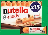 B-ready biscuits fourrés x15 - NUTELLA en promo chez Intermarché Super B-ready biscuits fourrés x15 - NUTELLA dans le catalogue Intermarché Super