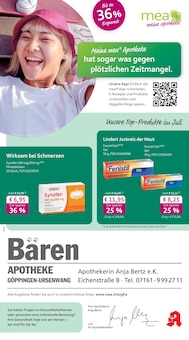 Aktueller mea - meine apotheke Prospekt "Unsere Juli-Angebote" für Göppingen Aktueller mea - meine apotheke Prospekt für Göppingen mit Seiten