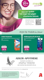 Aktueller mea - meine apotheke Prospekt (Springe, 4 Seiten zum blättern mea - meine apotheke Prospekt Unsere Januar-Angebote mit 4 Seiten