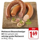 Aktuelles Mettwurst Angebot bei E center in Freiburg (Breisgau) ab 1,69 €