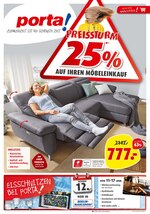 porta Möbel Prospekt "Preissturm 25% auf Ihren Möbelkauf ", 16 Seiten, für Schönefeld, 09.10.2019 - 15.10.2019 porta Möbel Prospekt "Preissturm 25% auf Ihren Möbelkauf ", 16 Seiten, für Schönefeld, 09.10.2019 - 15.10.2019