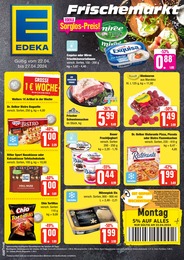 Pizza Angebot im aktuellen EDEKA Frischemarkt Prospekt auf Seite 1