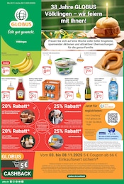 Aktueller GLOBUS Supermarkt Prospekt in Völklingen und Umgebung, "Aktuelle Angebote" mit 33 Seiten, 03.11.2025 - 08.11.2025
