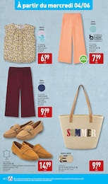 Prix et réduction Pantalon Femme dans le prospectus Aldi en cours Offre Pantalon Femme dans le catalogue Aldi du moment à la page 40