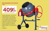 Promo Bétonnière électrique 165 L à 409,90 € dans le catalogue Gedimat à Bouresse