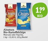 Bio-Kartoffelchips von Alnatura im aktuellen tegut Prospekt für 1,99 €