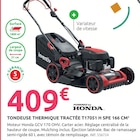 Tondeuse Thermique Tractée T17051 H SPE 166 CM³ à Mr.Bricolage dans Lanester