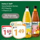 Saft im Angebot bei GLOBUS in Gotha Saft Angebote von Hohes C bei GLOBUS Gotha für 1,49 €