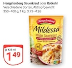 Sauerkraut im Angebot bei GLOBUS in Gotha Sauerkraut Angebote von Hengstenberg bei GLOBUS Gotha für 1,49 €