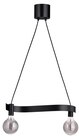 Lampenaufhängung +LED-Leuchtmittel wellenförmig schwarz/rund Klarglas grau Angebote von ACKJA / MOLNART bei IKEA Mönchengladbach für 35,97 €