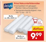 Vakuumierfolienrollen 28 x 300 cm Angebote von Priva bei Netto Marken-Discount Offenburg für 9,99 €