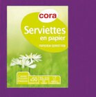 Serviettes en papier 2 plis - CORA dans le catalogue Carrefour