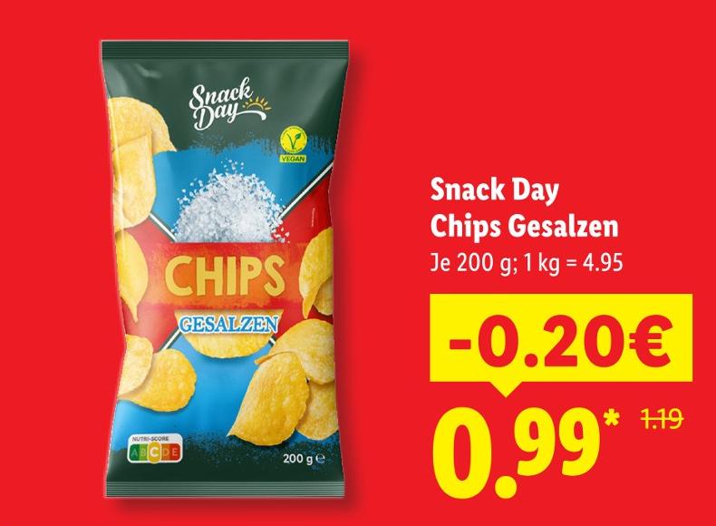 Chips Gesalzen