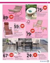Promos Chaise dans le catalogue "la fête des mamans" de E.Leclerc Chaise en promo dans le catalogue E.Leclerc à la page 9