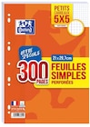 Etui de 300 feuilles simples sous film A4 Oxford Petits carreaux 5mm - Oxford en promo chez Fnac Etui de 300 feuilles simples sous film A4 Oxford Petits carreaux 5mm - Oxford dans le catalogue Fnac