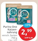 Katzennahrung Sensitive von Purina One im aktuellen budni Prospekt