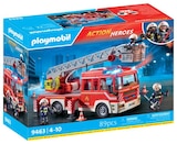 Camion de pompiers avec échelle pivotante - PLAYMOBIL dans le catalogue Carrefour