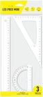 Bureau Vallée Landerneau - Promo Kit de traçage 3 pièces - Règle 30 cm - équerre et rapporteur en blister Promo Kit de traçage 3 pièces - Règle 30 cm - équerre et rapporteur en blister à 0,69 € dans le catalogue Bureau Vallée à Landerneau