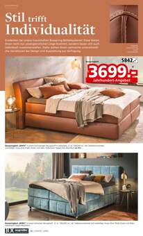Boxspringbett im Segmüller Prospekt "SENSATIONELLE JAHRHUNDERT ANGEBOTE" mit 30 Seiten (Frankfurt (Main))