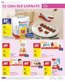 Offre Kinder Chocolat dans le catalogue Carrefour Market du moment à la page 20
