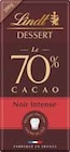 Tablette de chocolat Dessert Noir 70% Intense - LINDT en promo chez Intermarché Brive-la-Gaillarde à 1,85 €