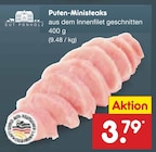 Puten-Ministeaks bei Netto Marken-Discount im Prospekt "" für 3,79 €