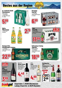 Cola im aktuellen Trinkgut Prospekt (Freising) Cola im Trinkgut Prospekt "Aktuelle Angebote" mit 4 Seiten (Freising)