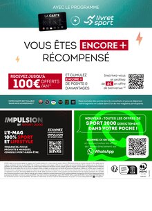 Prospectus Sport 2000 à Tourgéville, "-50% SUR LE 2ÈME ARTICLE", 2 pages de promos valables du 17/04/2024 au 28/04/2024